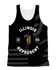 Illinois Represent Pattern All-over Unisex Tank thumbnail
