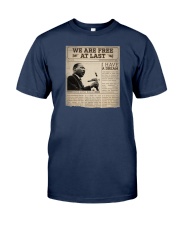 MLK Day At Last Newspaper Classic T-Shirt front