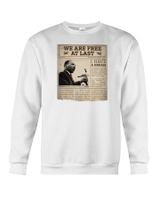 MLK Day At Last Newspaper Crewneck Sweatshirt thumbnail
