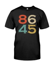 Classic Vintage Style 86 45 Anti Trump T-Shirt Classic T-Shirt front