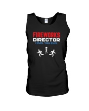 Fireworks Director I Run You Run - Funny 4th July Unisex Tank thumbnail