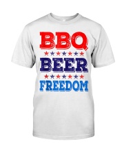 BBQ Beer Freedom T Shirts Classic T-Shirt front