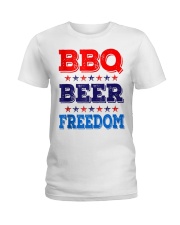 BBQ Beer Freedom T Shirts Ladies T-Shirt thumbnail