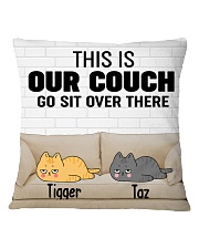 172483 Cat this is our couch go sit over Square Pillowcase front