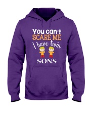 You cant scare me I have twin Sons Hooded Sweatshirt thumbnail