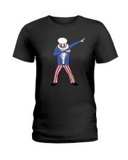 dabbing uncle sam Ladies T-Shirt thumbnail