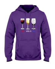 Red White Blue Hooded Sweatshirt thumbnail