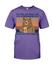 YOU SMELL LIKE DRAMA AND A HEADACHE Premium Fit Mens Tee tile