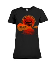ALWAYS TAKE THE SCENIC ROUTE Premium Fit Ladies Tee tile
