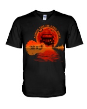 ALWAYS TAKE THE SCENIC ROUTE V-Neck T-Shirt tile