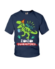 MY 5th Birthday t-rex Youth T-Shirt front