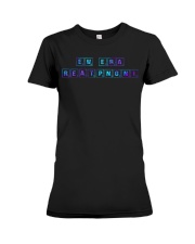 PREGNANCY ANNOUNCEMENT Premium Fit Ladies Tee tile