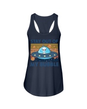 STAY OUT OF MY BUBBLE Ladies Flowy Tank tile