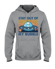 STAY OUT OF MY BUBBLE Hooded Sweatshirt tile