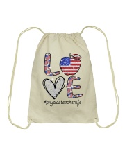 PHYSICS TEACHER Drawstring Bag tile