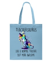 Teachersaurus Tote Bag tile