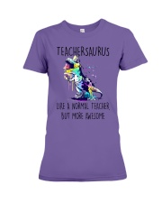 Teachersaurus Premium Fit Ladies Tee tile