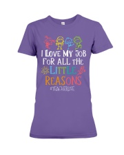 I love my job Premium Fit Ladies Tee tile