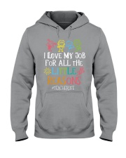 I love my job Hooded Sweatshirt tile