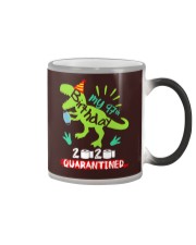 MY 97th Birthday t-rex Color Changing Mug tile