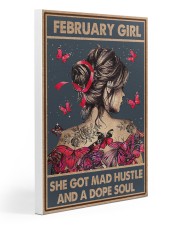 FEBRUARY GIRL Gallery Wrapped Canvas Prints tile
