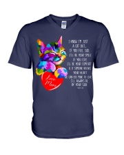 I KNOW I'M JUST A CAT V-Neck T-Shirt tile