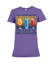 ADULT DAYCARE DIRECTOR AKA THE BARTENDER Premium Fit Ladies Tee tile