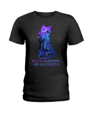 HELLO DARKNESS MY OLD FRIEND Ladies T-Shirt tile