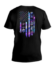 BLUE LIVES MATTER V-Neck T-Shirt tile