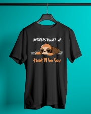 UNDERESTIMATE ME Classic T-Shirt lifestyle-mens-crewneck-front-3