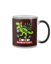 MY 57th Birthday t-rex Color Changing Mug tile