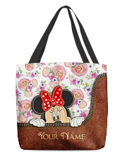 Personalizable Floral Tote Bag All-over Tote back