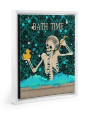 BATH TIME POSTER Floating Framed Canvas Prints White tile