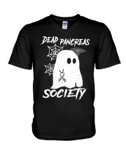 DEAD PANCREAS SOCIETY V-Neck T-Shirt tile