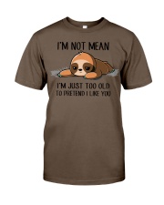 I AM NOT MEAN Classic T-Shirt tile