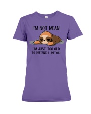 I AM NOT MEAN Premium Fit Ladies Tee tile
