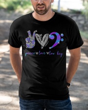 PEACE LOVE LOW KEY Classic T-Shirt apparel-classic-tshirt-lifestyle-front-50