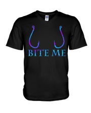 BITE ME V-Neck T-Shirt tile