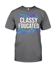 I'm a teacher classy educated essential Premium Fit Mens Tee tile