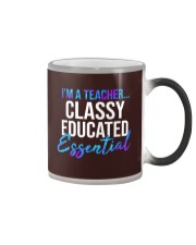 I'm a teacher classy educated essential Color Changing Mug tile