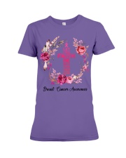 LET YOUR FAITH BE BIGGER THAN YOUR FEAR Premium Fit Ladies Tee tile