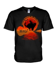 HELLO DARKNESS MY OLD FRIEND V-Neck T-Shirt tile