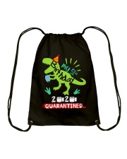 MY 51st Birthday t-rex Drawstring Bag tile