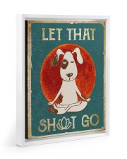 LET THAT SH GO Floating Framed Canvas Prints White tile