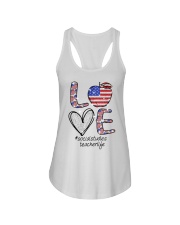 SOCIAL STUDIES TEACHER Ladies Flowy Tank tile