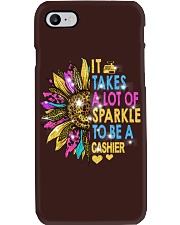 It takes a lot of sparkle to be a cashier Phone Case tile