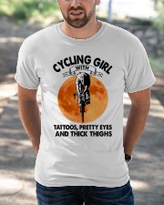 CYCLING GIRL WITH TATTOOS PRETTY EYES Classic T-Shirt apparel-classic-tshirt-lifestyle-front-50