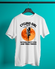 CYCLING GIRL WITH TATTOOS PRETTY EYES Classic T-Shirt lifestyle-mens-crewneck-front-3