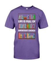 LIFE IS FULL OF IMPORTANT CHOICES Premium Fit Mens Tee tile