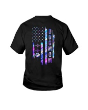 DOG MOM AMERICAN FLAG Youth T-Shirt tile
